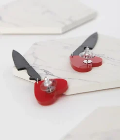 Unique Vintage Earrings>Knife Drop Earrings