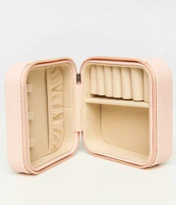 Unique Vintage All Things Pink>Light Pink Matte Christina Jewelry Case