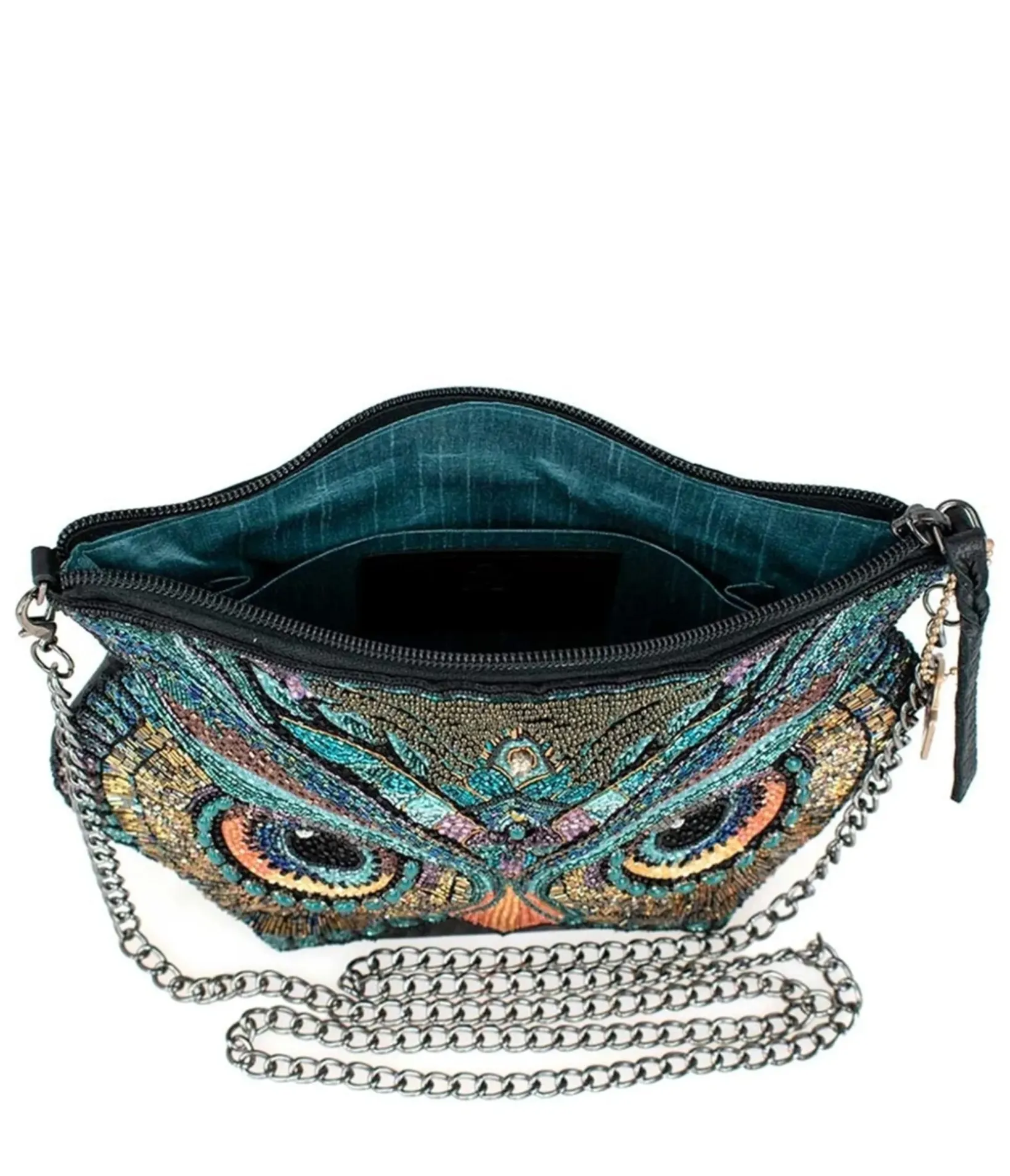 Unique Vintage Novelty Bags>Mary Frances Head Turner Owl Crossbody Handbag