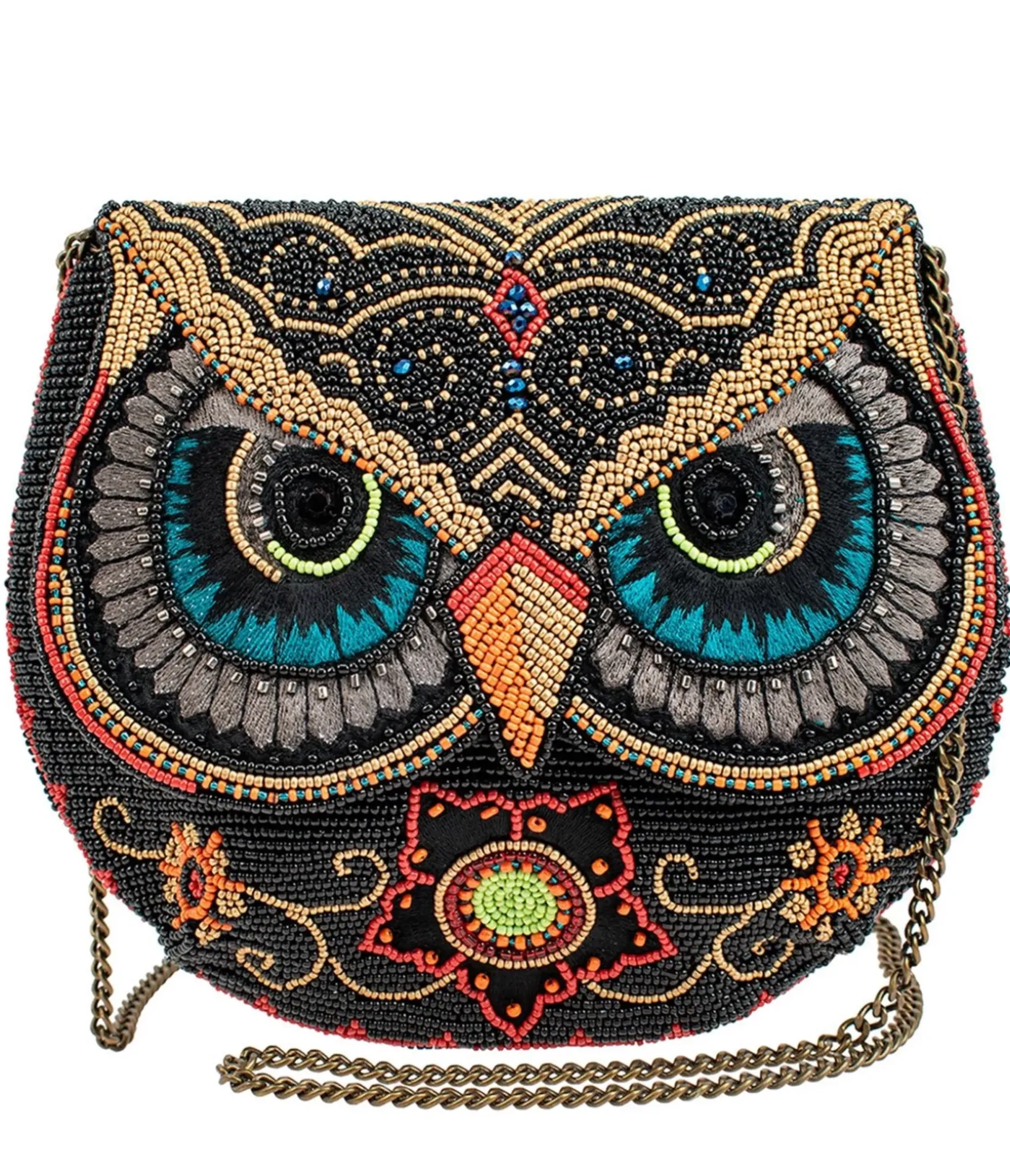 Unique Vintage Novelty Bags>Mary Frances Night Owl Crossbody Handbag