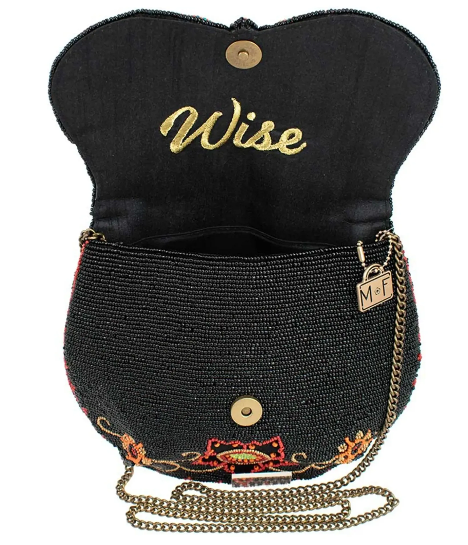 Unique Vintage Novelty Bags>Mary Frances Night Owl Crossbody Handbag