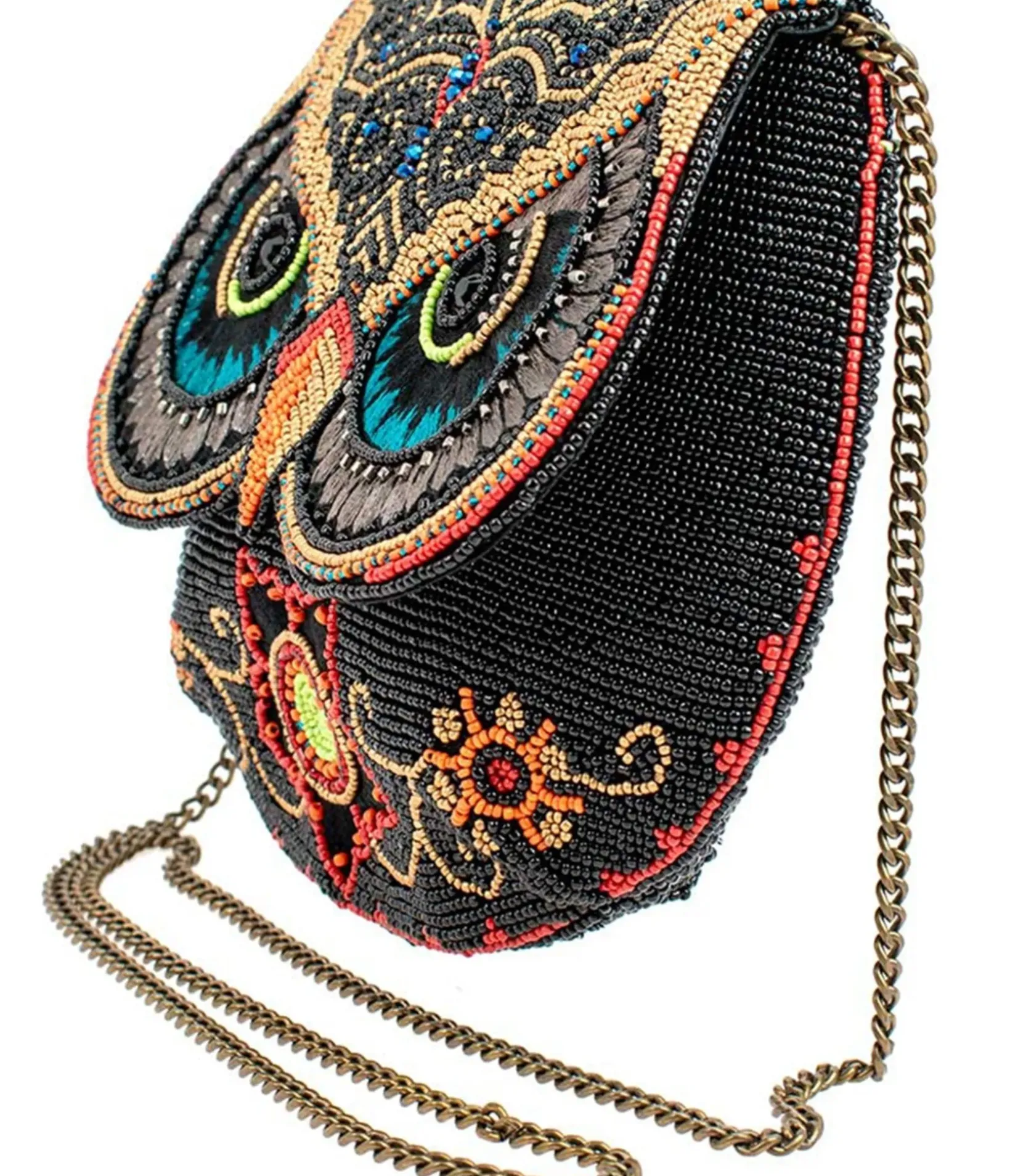 Unique Vintage Novelty Bags>Mary Frances Night Owl Crossbody Handbag