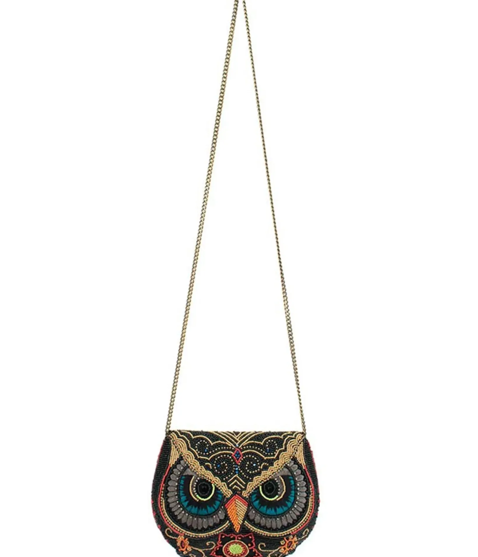 Unique Vintage Novelty Bags>Mary Frances Night Owl Crossbody Handbag