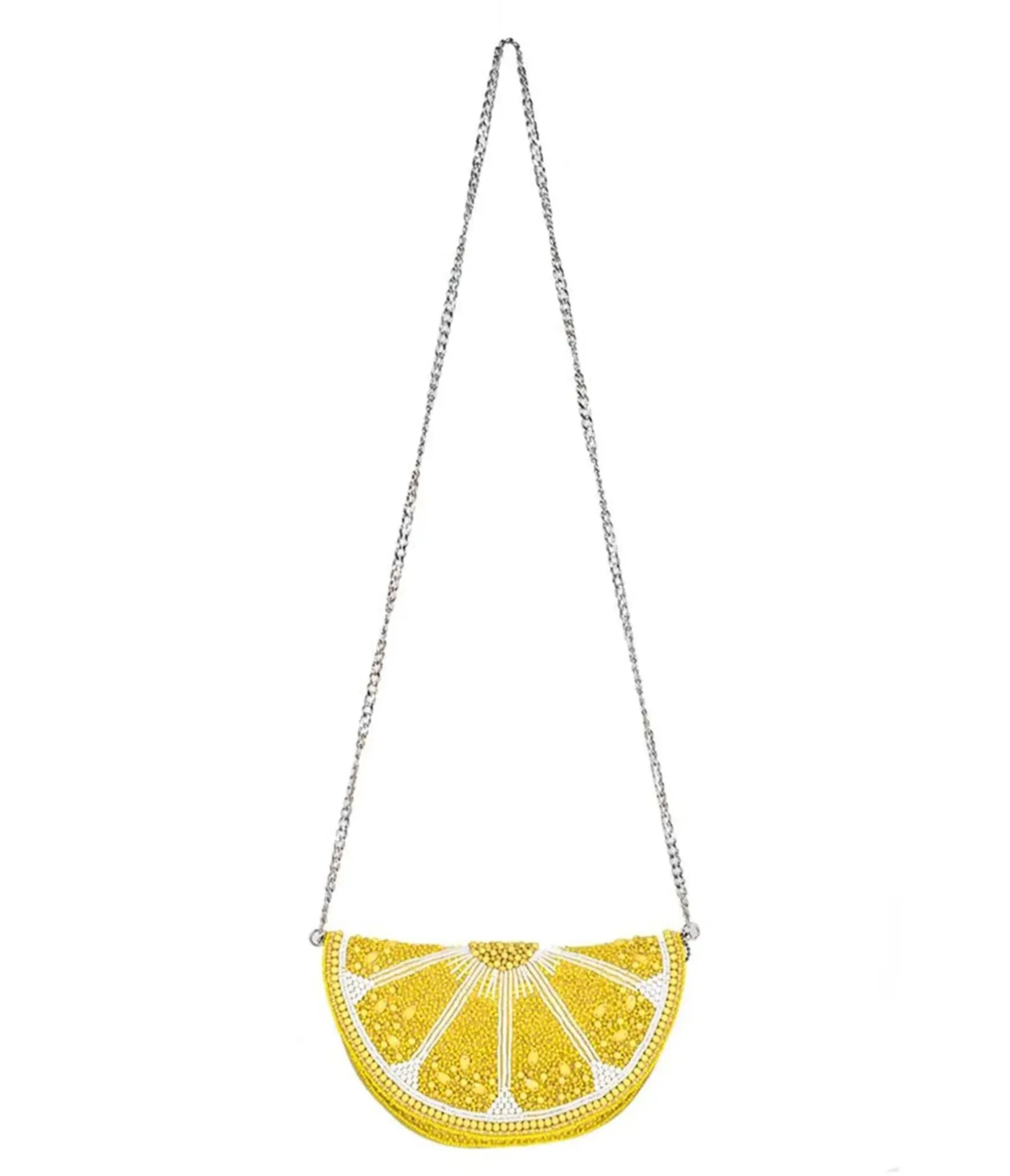 Unique Vintage Novelty Bags>Mary Frances Tart Lemon Crossbody Bag