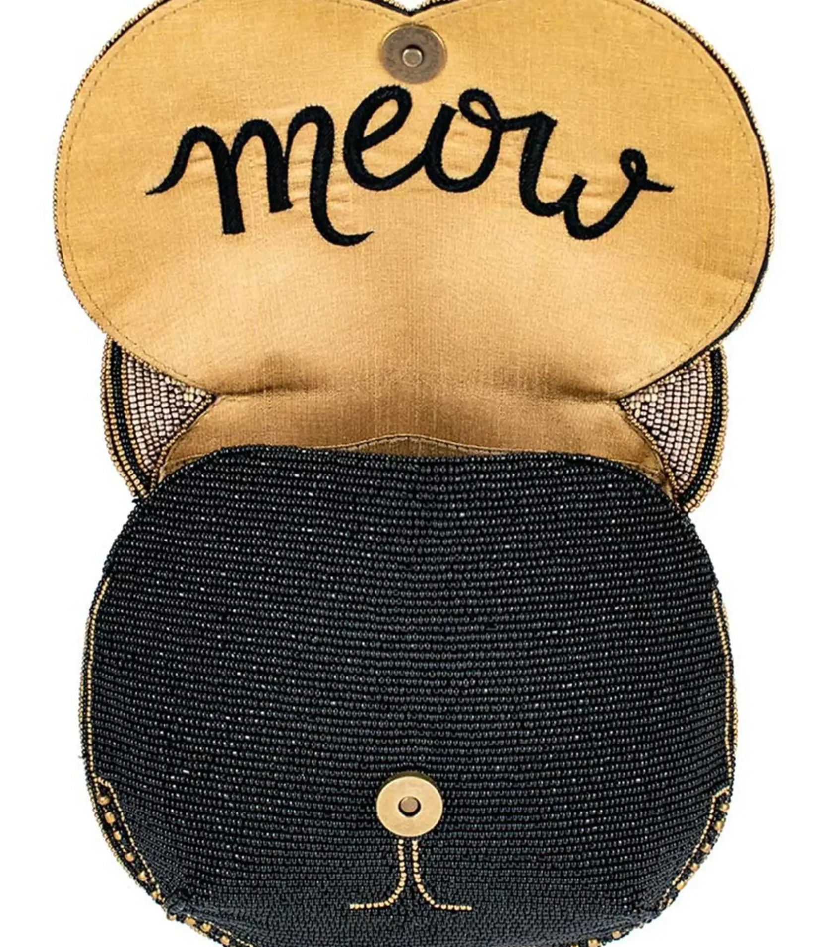Unique Vintage Novelty Bags>Mary Frances Whiskers Cat Crossbody Bag