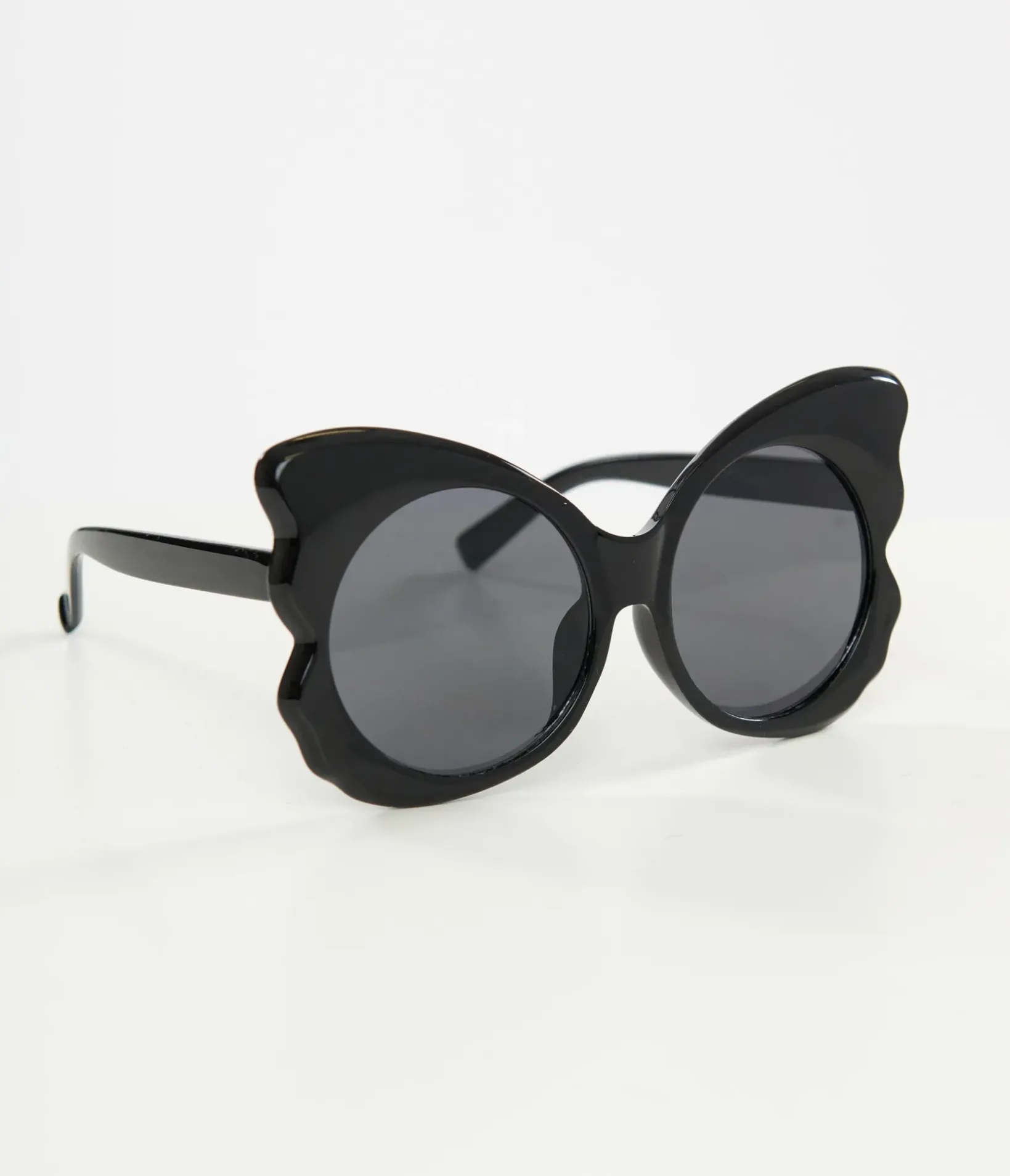 Unique Vintage Taylor Swift Inspired|Halloween>Miracle Eye 1960s Black Butterfly Sunglasses