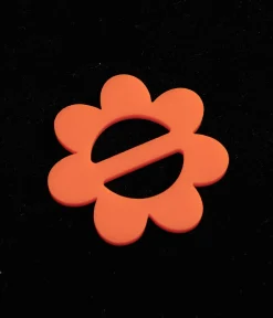 Unique Vintage Hair Scarves|Gloves & Scarves>Miracle Eye 1960s Orange Daisy Scarf Slide