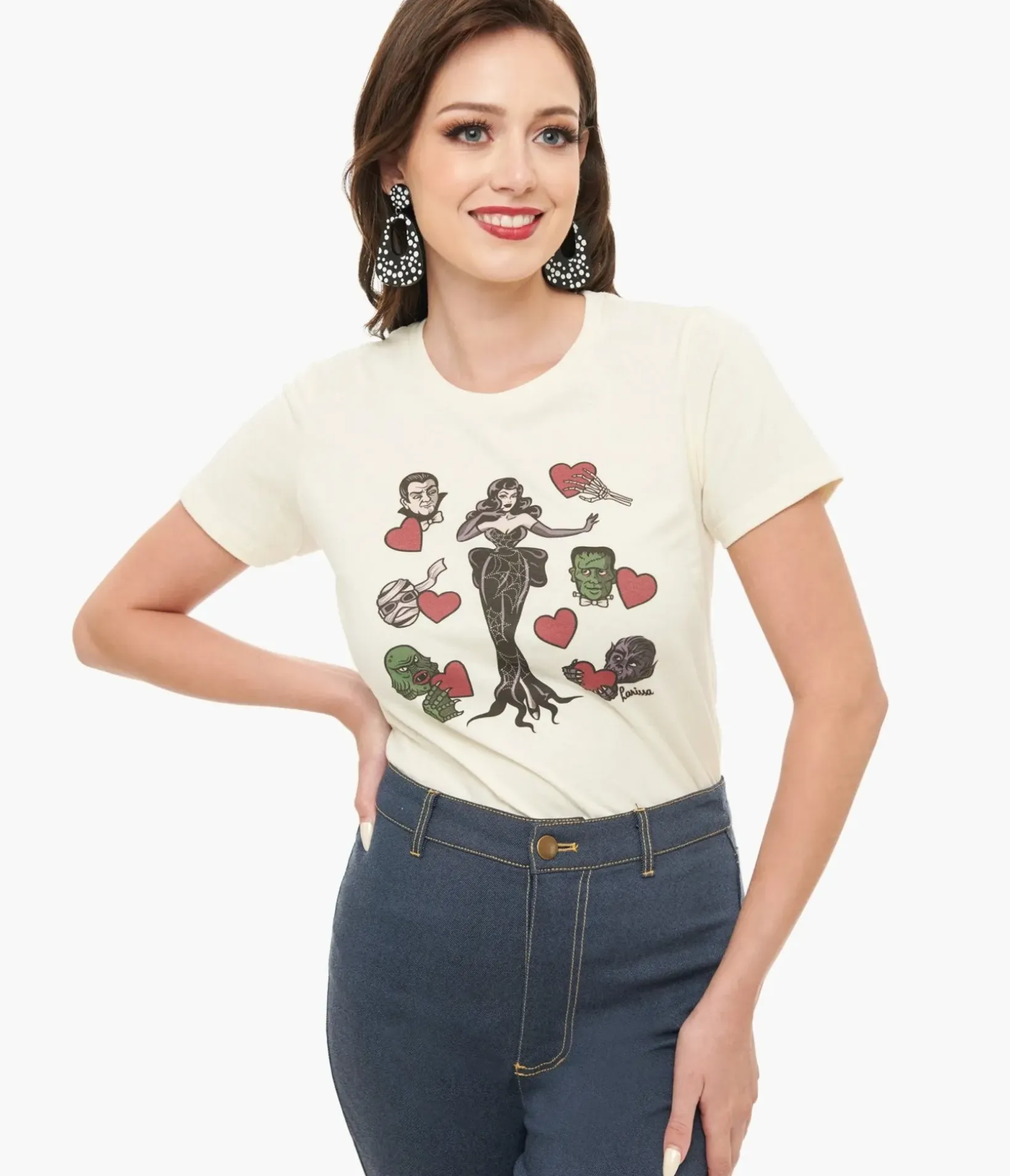 Unique Vintage Graphic Tees|Graphic Tees>Mischief Made Ivory Ghoul's Best Friend Graphic Tee