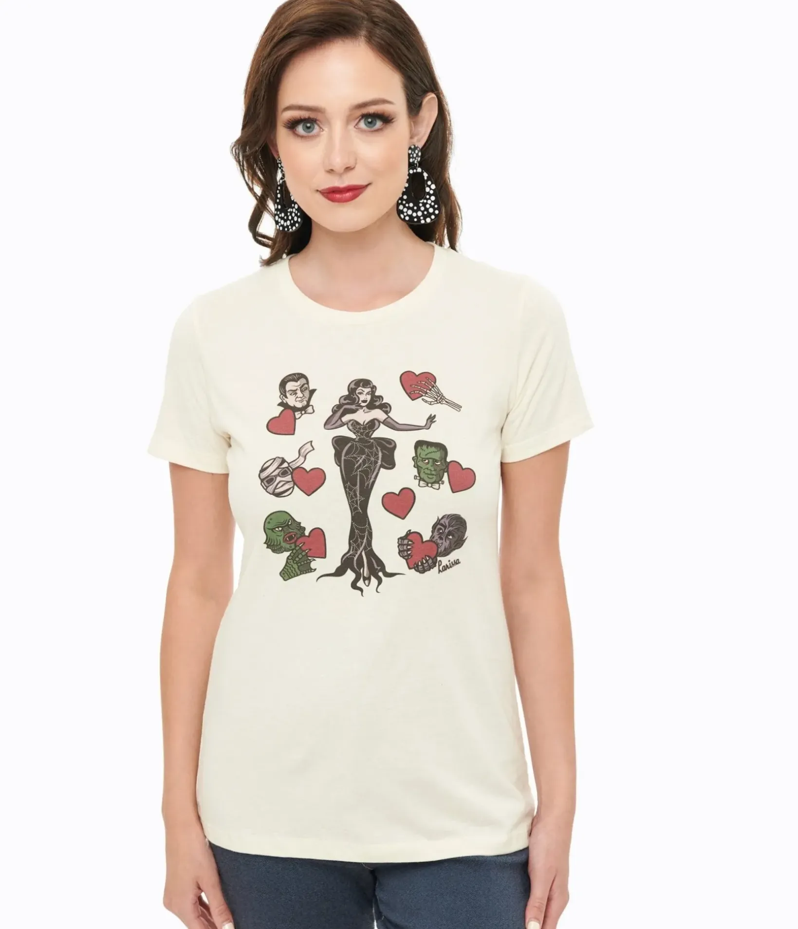 Unique Vintage Graphic Tees|Graphic Tees>Mischief Made Ivory Ghoul's Best Friend Graphic Tee