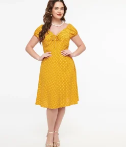 Unique Vintage Fit & Flare|Everyday Dresses><noscript><img width=