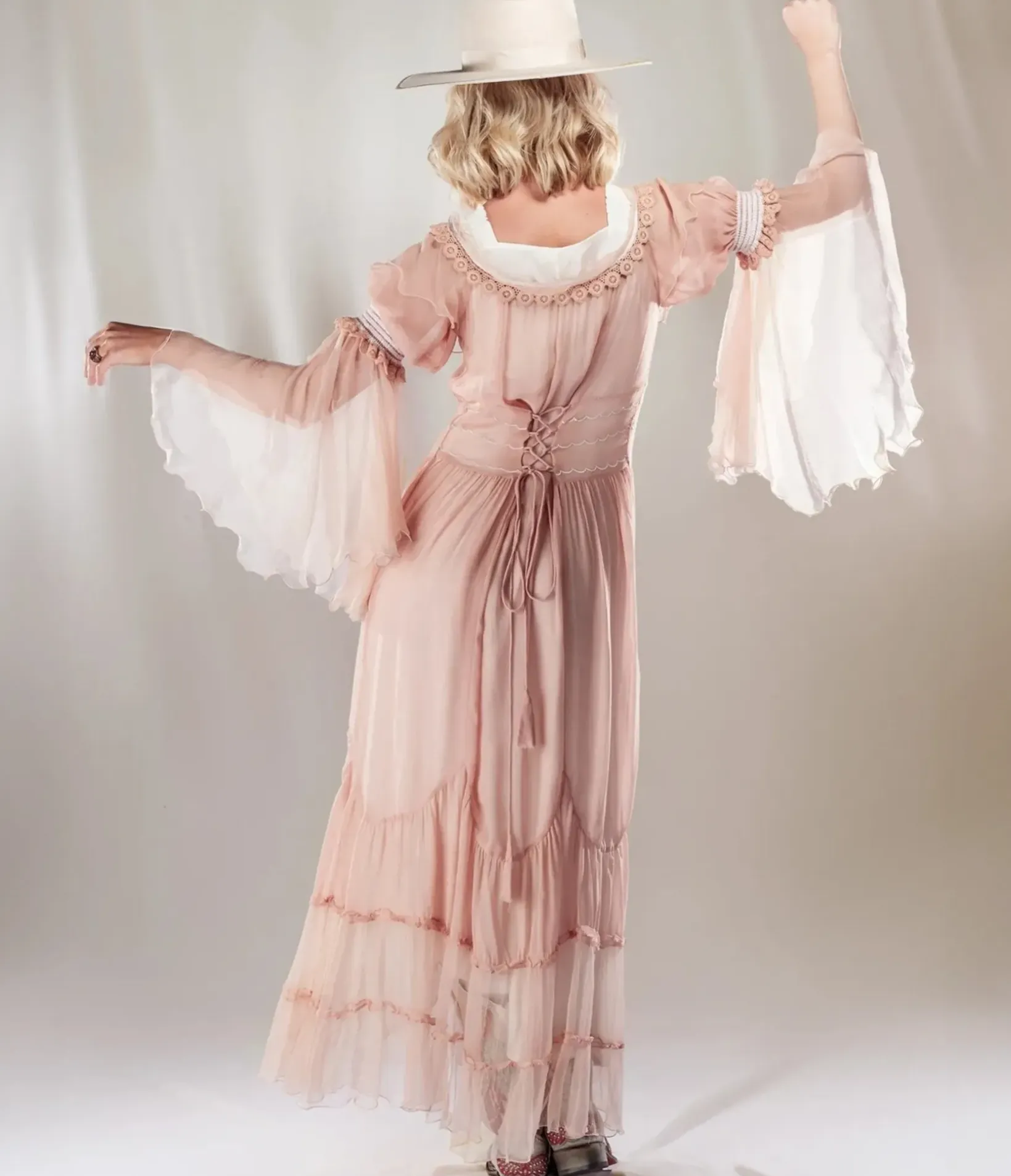Unique Vintage Special Occasion|Wedding Guest>Nataya Dusty Rose Desert Lila Dress