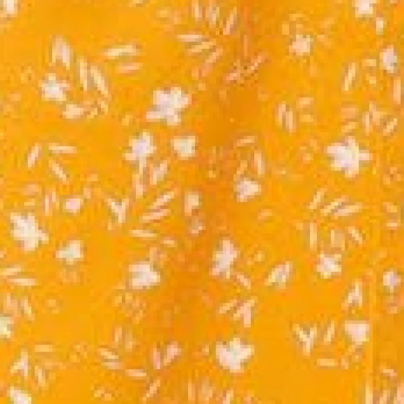 Unique Vintage Pants>Orange & White Floral Side Button Pants