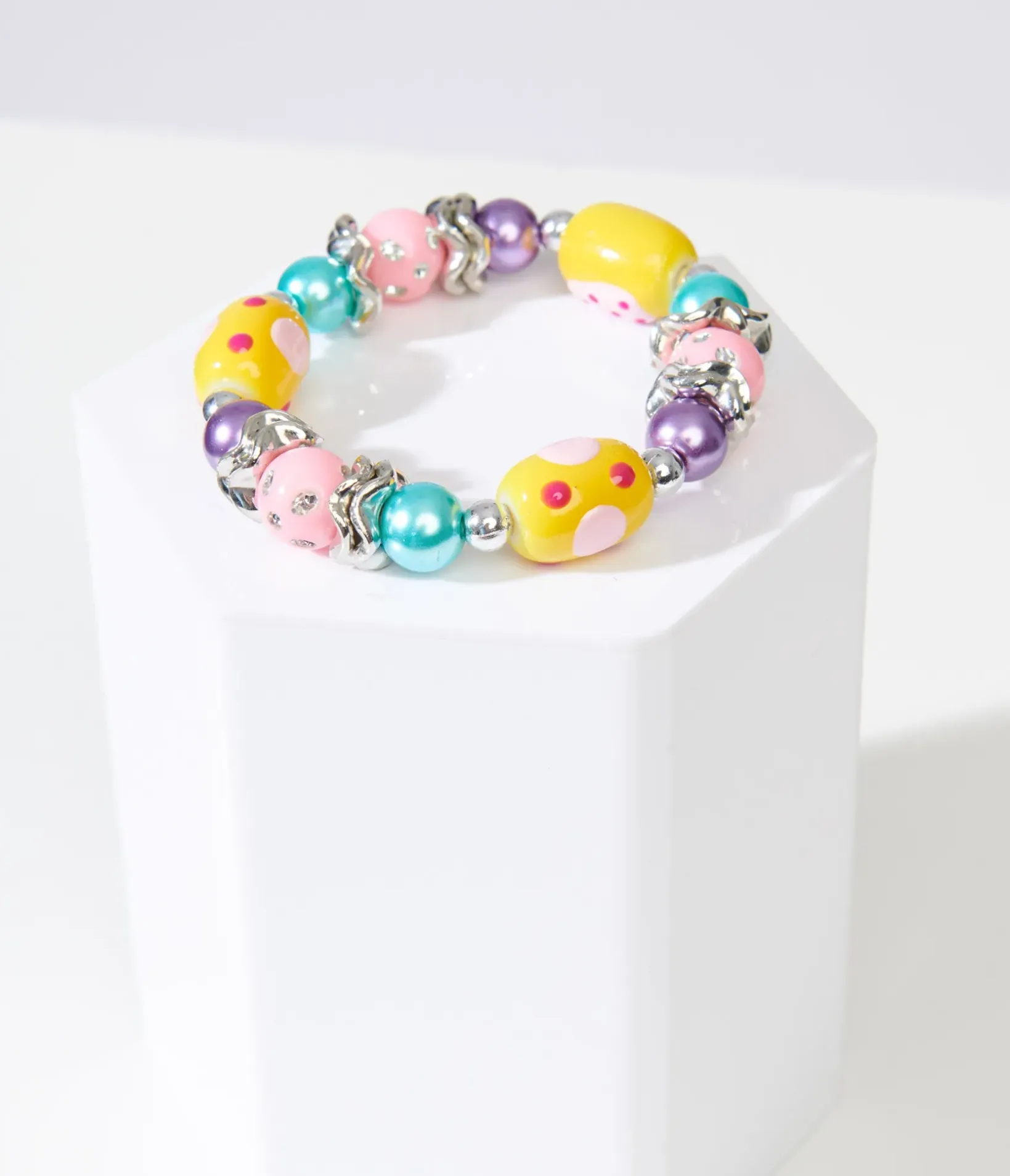 Unique Vintage Bracelets>Pastel Easter Egg Bracelet