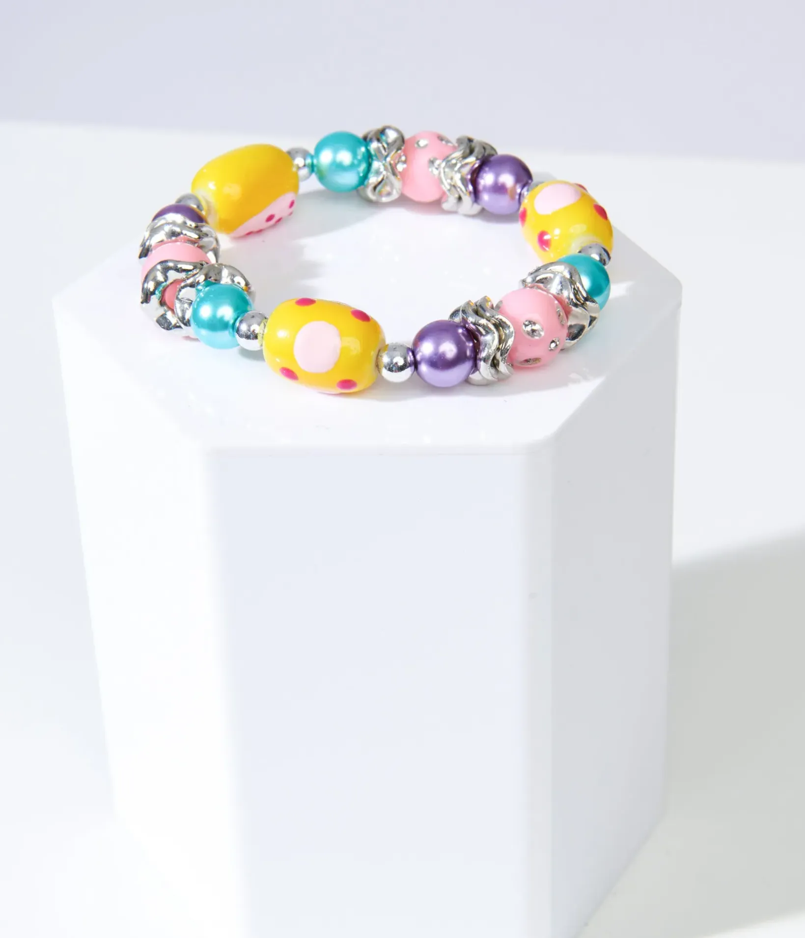 Unique Vintage Bracelets>Pastel Easter Egg Bracelet