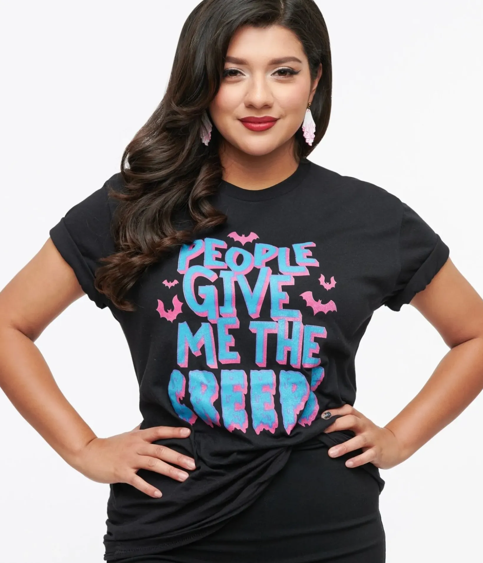Unique Vintage Graphic Tees|Graphic Tees>People Give Me The Creeps Unisex Graphic Tee