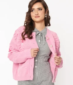 Unique Vintage Sweaters & Cardigans|All Things Pink><noscript><img width=