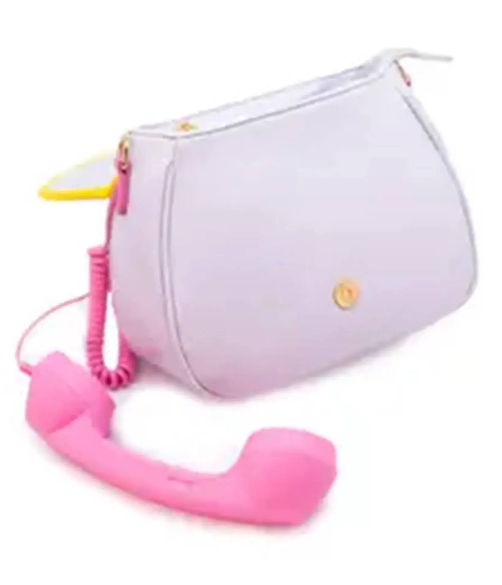 Unique Vintage All Things Pink|Novelty Bags>Pink & Green Ring Ring Phone Convertible Handbag
