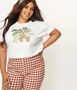 Unique Vintage Graphic Tees|Graphic Tees>Plus Size Plant Mom Unisex Graphic Tee