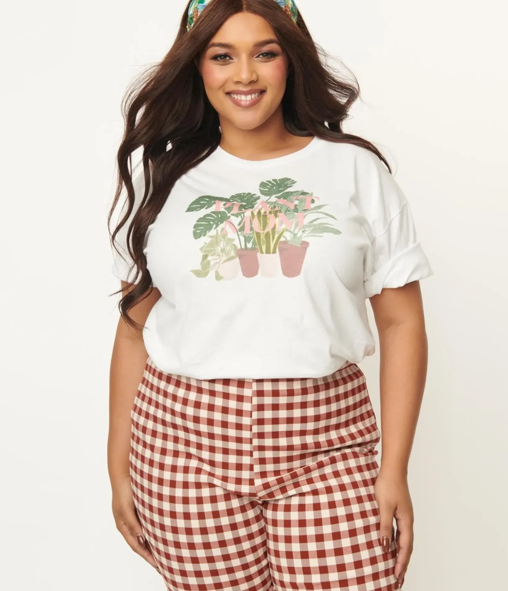Unique Vintage Graphic Tees|Graphic Tees>Plus Size Plant Mom Unisex Graphic Tee