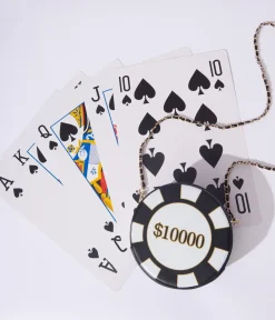Unique Vintage Novelty Bags>Poker Chip Crossbody Bag