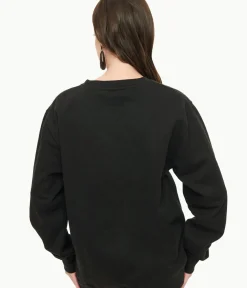 Unique Vintage All Things Black>Pretty Attitude Clothing Metal Horns Skeleton Hand Sweatshirt