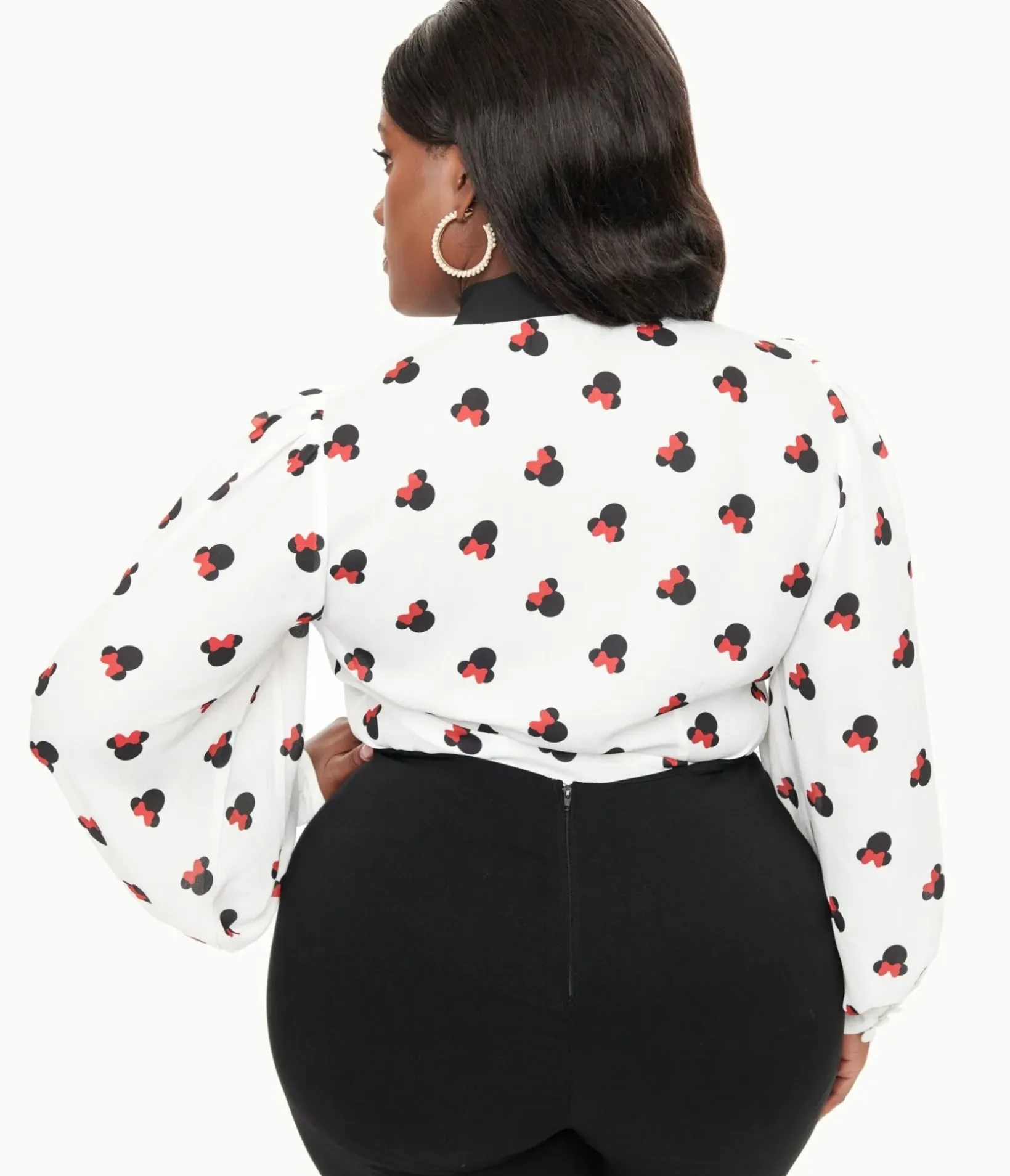 Unique Vintage Blouses|Blouses>Retrolicious Plus Size 1950s Winter Floral Cotton Bow Top