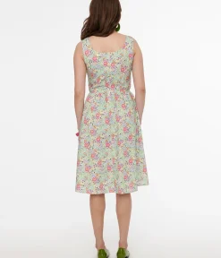 Unique Vintage Fit & Flare|Pocket Dresses><noscript><img width=