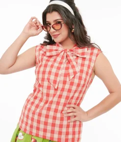Unique Vintage Blouses|All Things Red><noscript><img width=