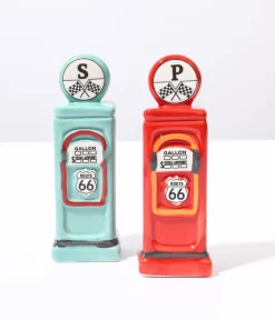 Unique Vintage Gift Under $20>Road Trip Gas Pumps Salt & Pepper Set