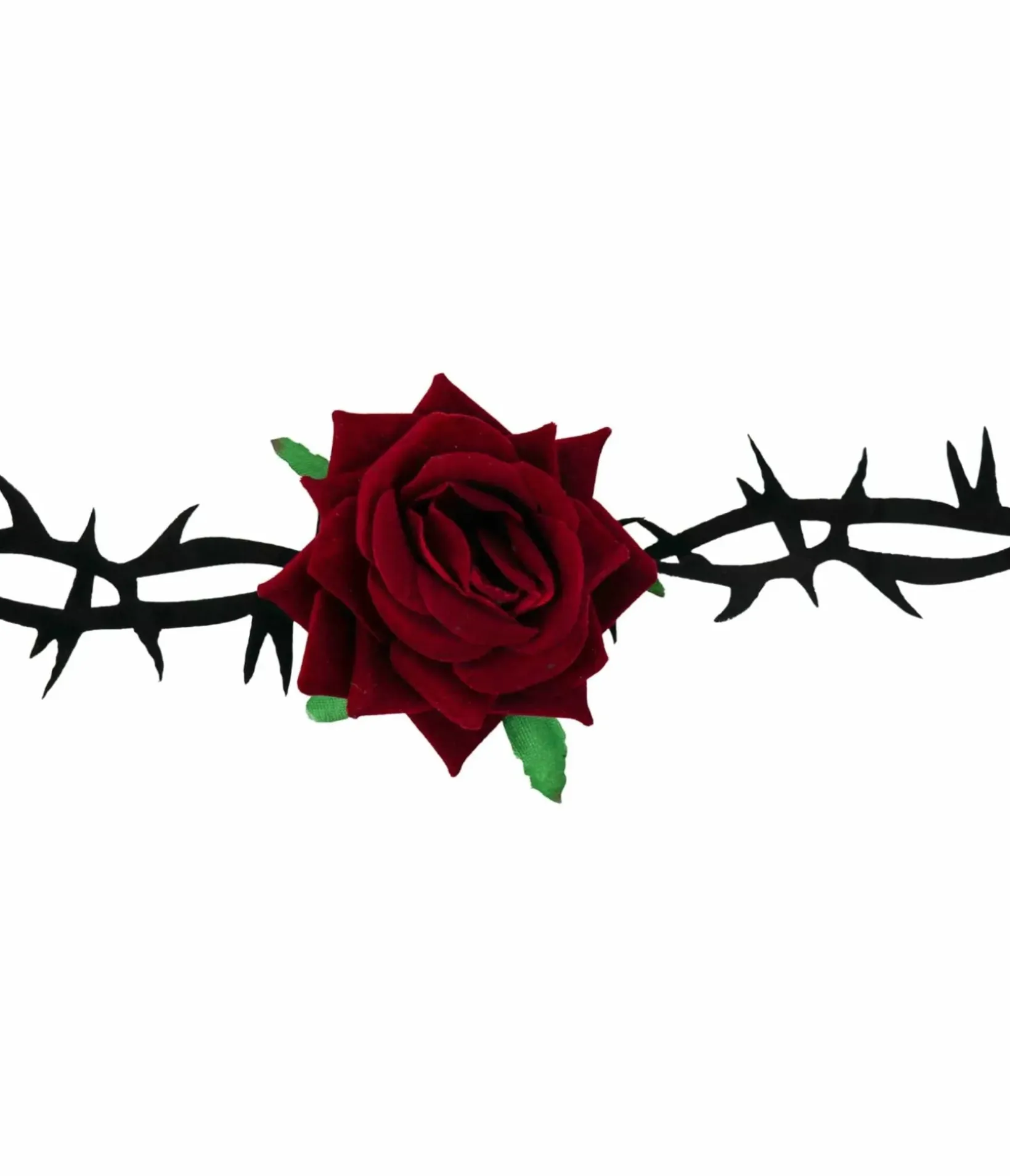 Unique Vintage Necklaces>Rose & Thorns Choker