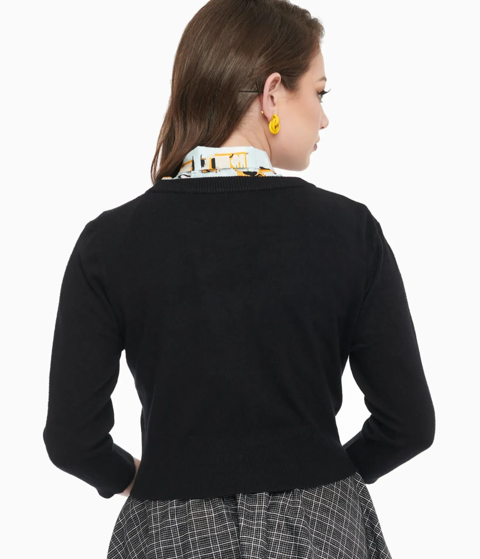 Unique Vintage Sweaters & Cardigans|All Things Black>1950s Black Cardigan