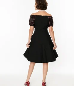 Unique Vintage Fit & Flare|Everyday Dresses><noscript><img width=