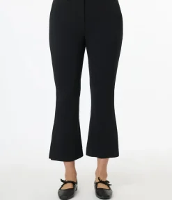 Unique Vintage Pants|Work Wear>1970s Black Vented Kick Flare Pants