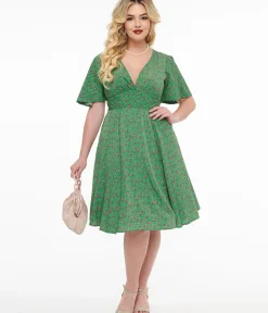 Unique Vintage Fit & Flare|Pocket Dresses><noscript><img width=