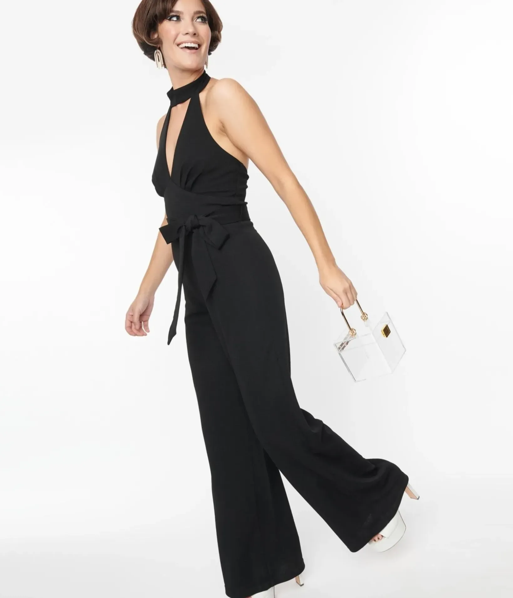 Unique Vintage Rompers & Jumpsuits|Rompers & Jumpsuits>Smak Parlour Black Glamour Goddess Jumpsuit