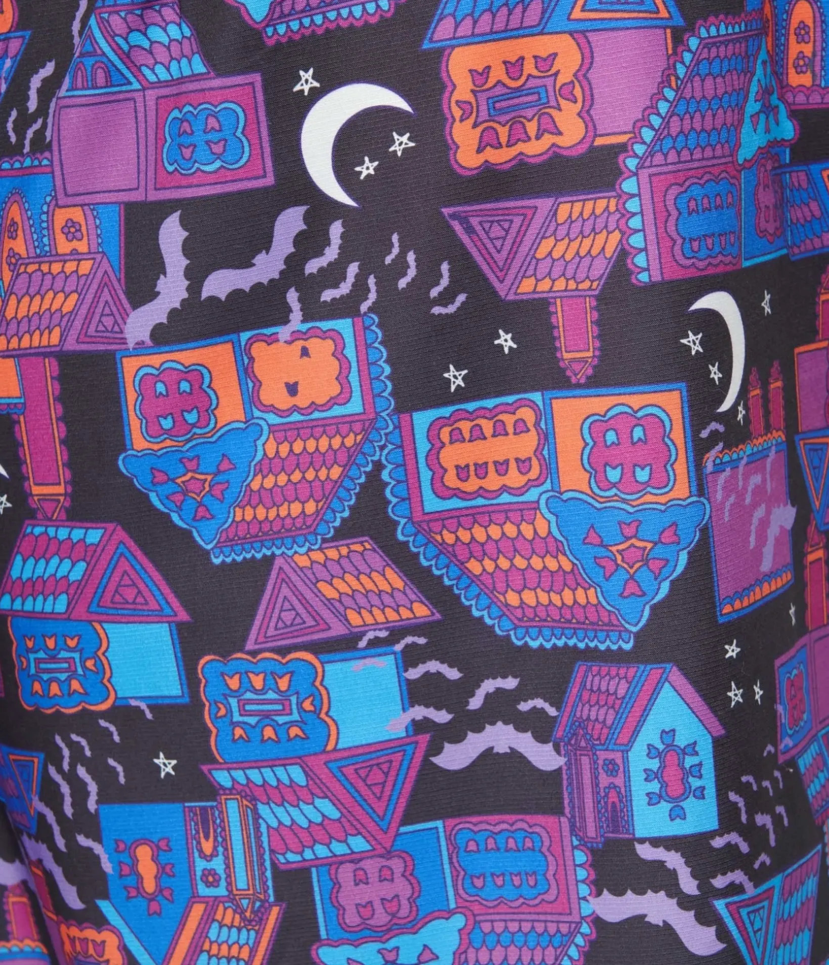 Unique Vintage Pocket Dresses|Everyday Dresses>Smak Parlour Black & Purple Haunted House Mini Dress