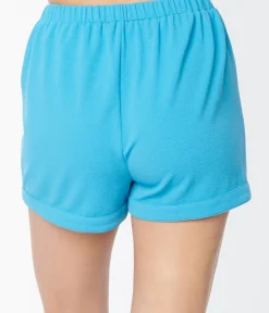 Unique Vintage Shorts>Smak Parlour Blue Callie Shorts
