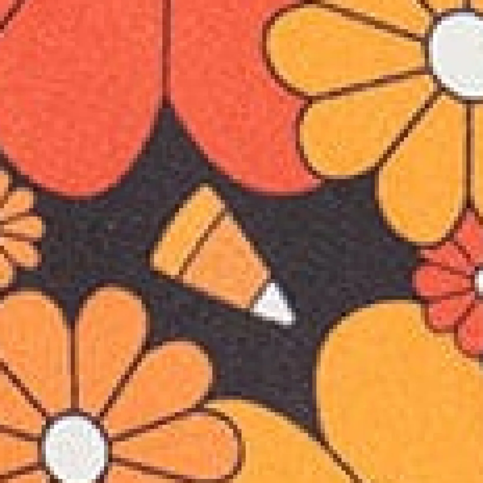 Unique Vintage Pocket Dresses|Everyday Dresses>Smak Parlour Pumpkin Mod Floral Downtown Scene Mini Dress