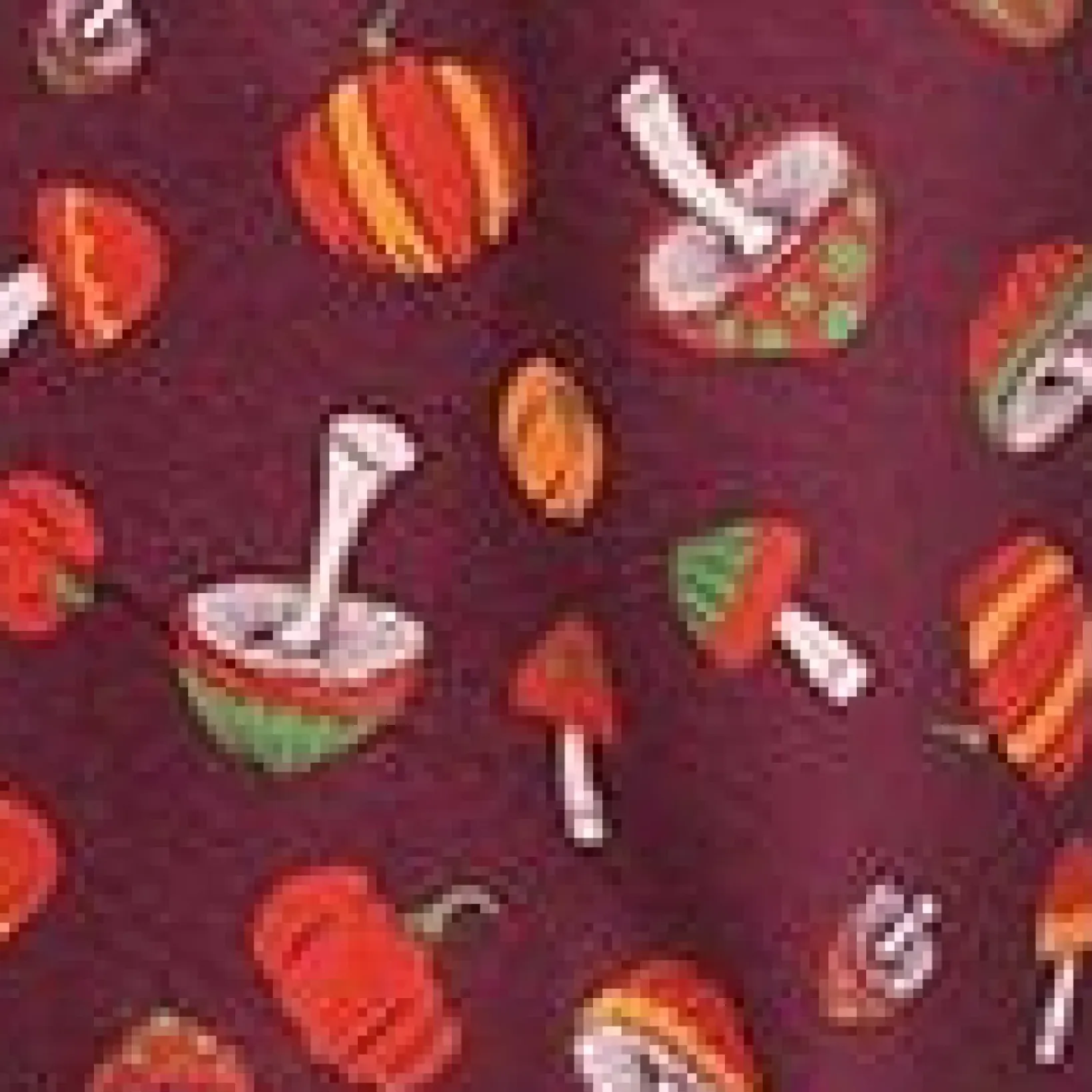 Unique Vintage Pants|Pants>Smak Parlour Purple 1970s Pumpkin & Mushrooms Find Your Flare Pants
