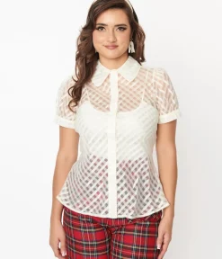 Unique Vintage Blouses><noscript><img width=