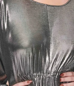 Unique Vintage Maxi|Caftans>Smak Parlour 1970s Silver Batwing Caftan