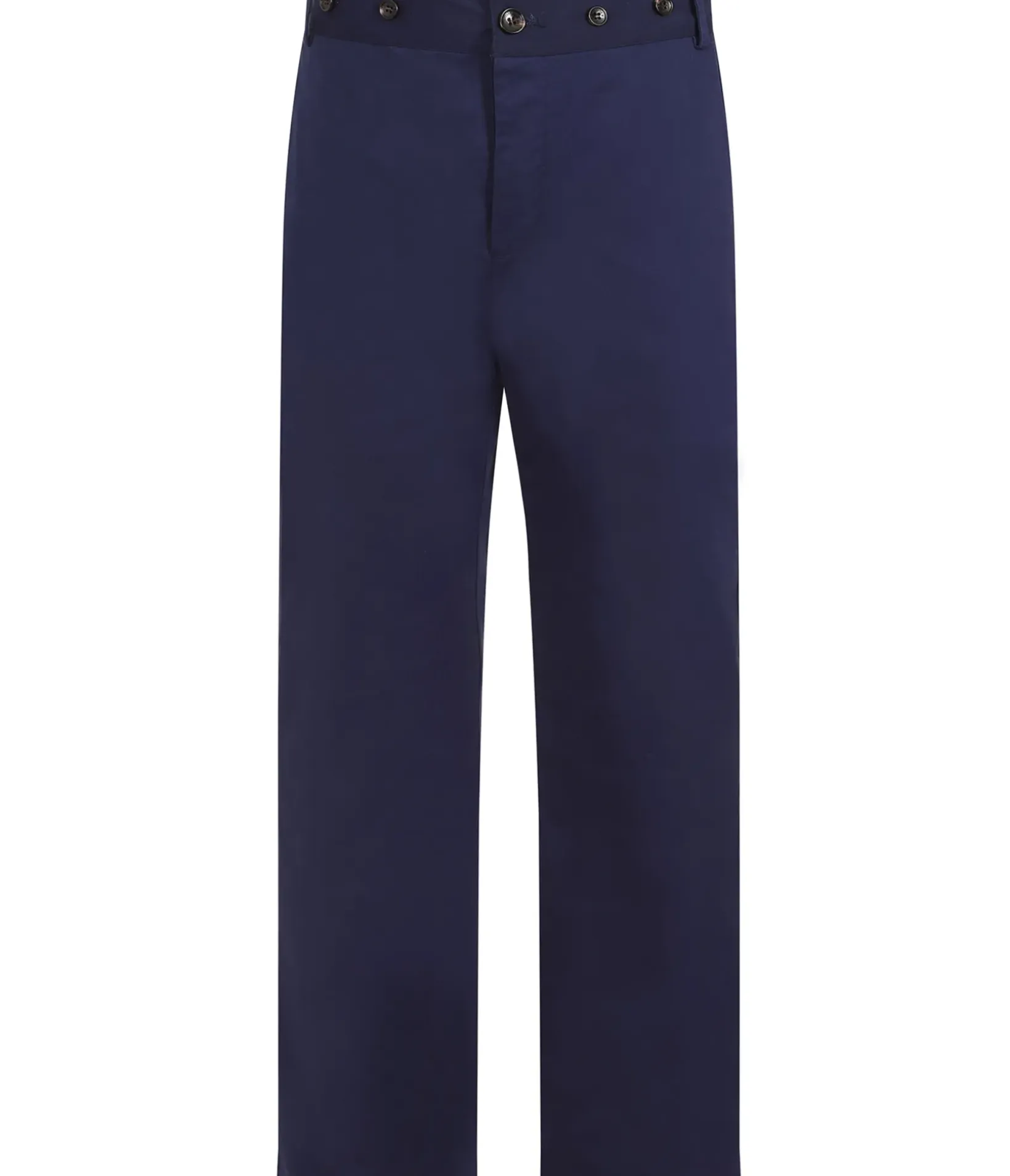 Unique Vintage Pants>1960s Navy High Waisted Ethan Trousers