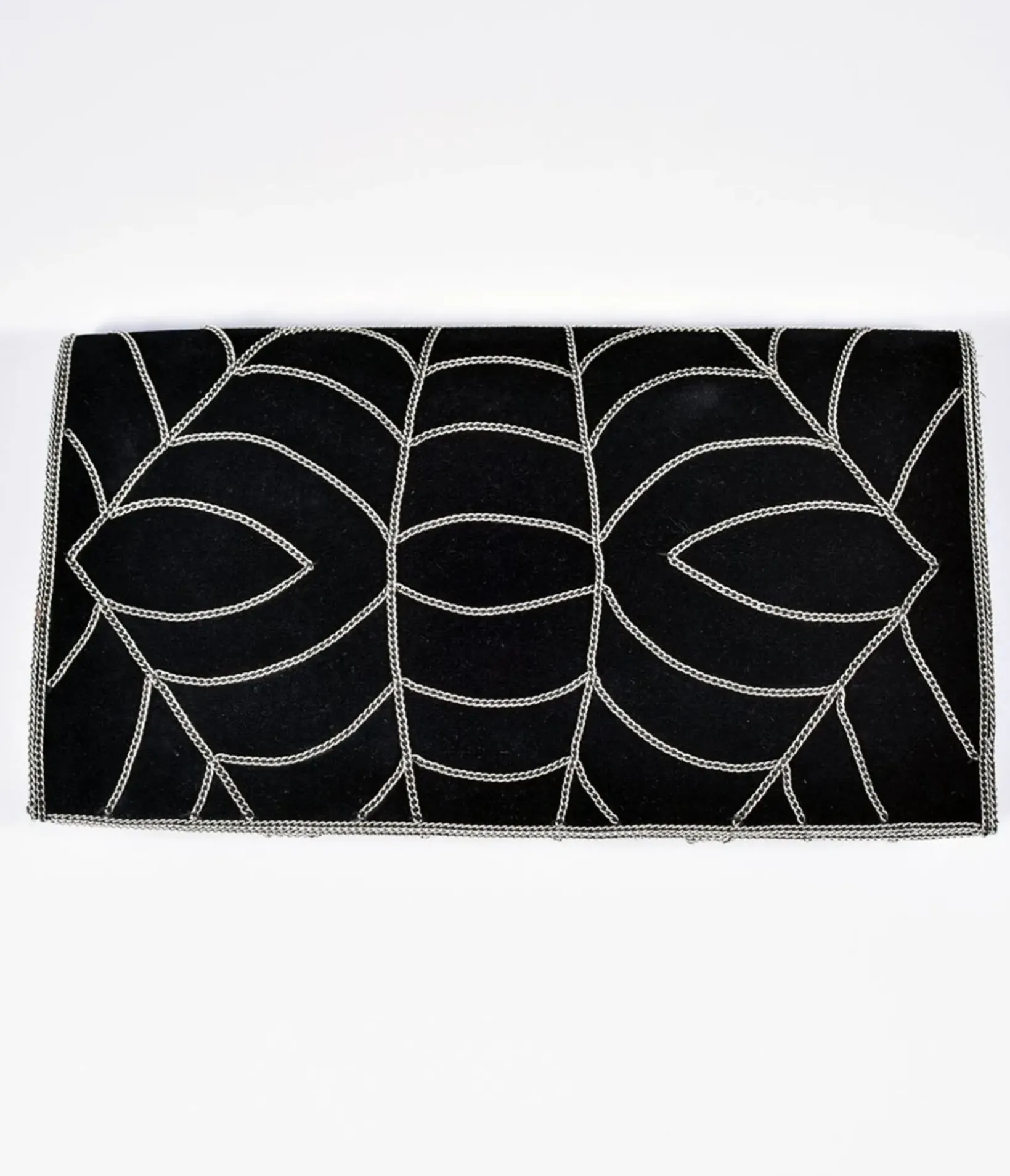 Unique Vintage Novelty Bags>Spider Web Embroidered Clutch