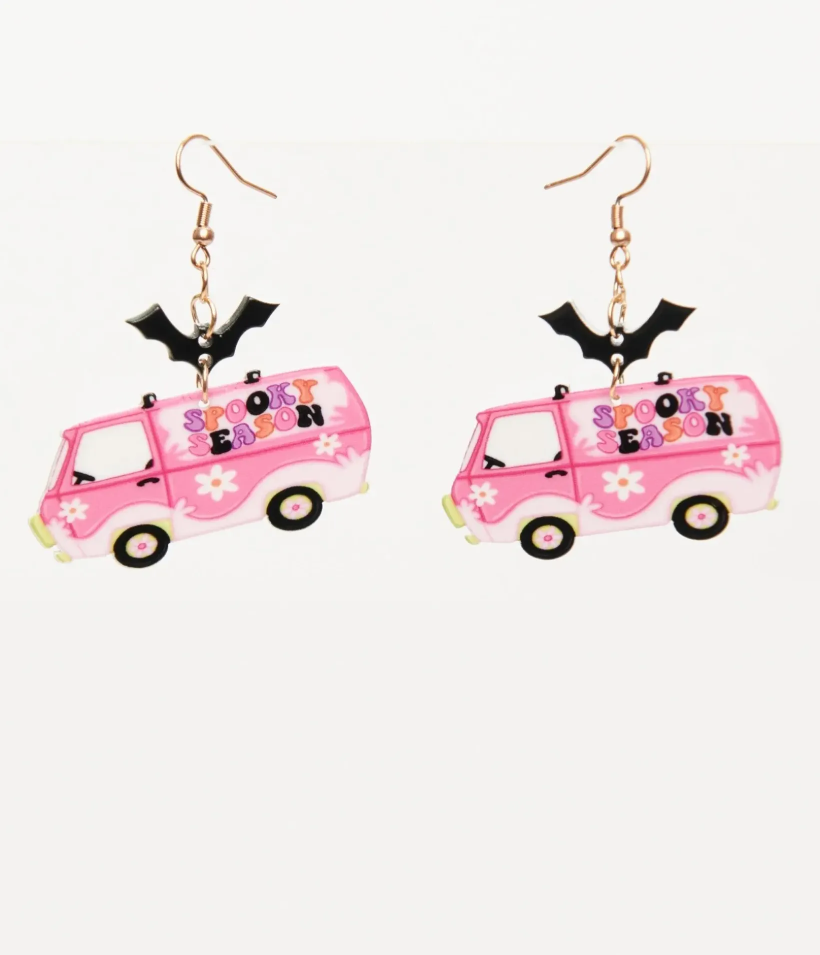 Unique Vintage Halloween|Earrings>Spooky Season Mystery Van Earrings