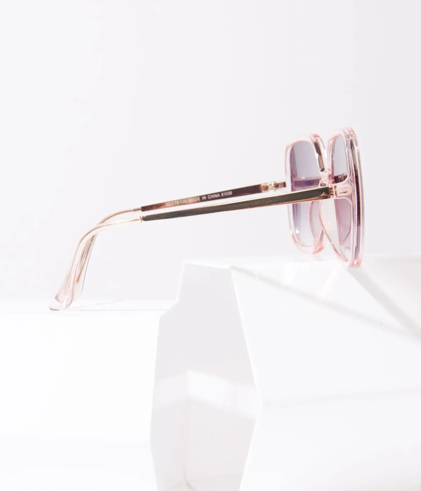 Unique Vintage All Things Pink|Sunglasses>1970s Retro Light Pink Square Sunglasses
