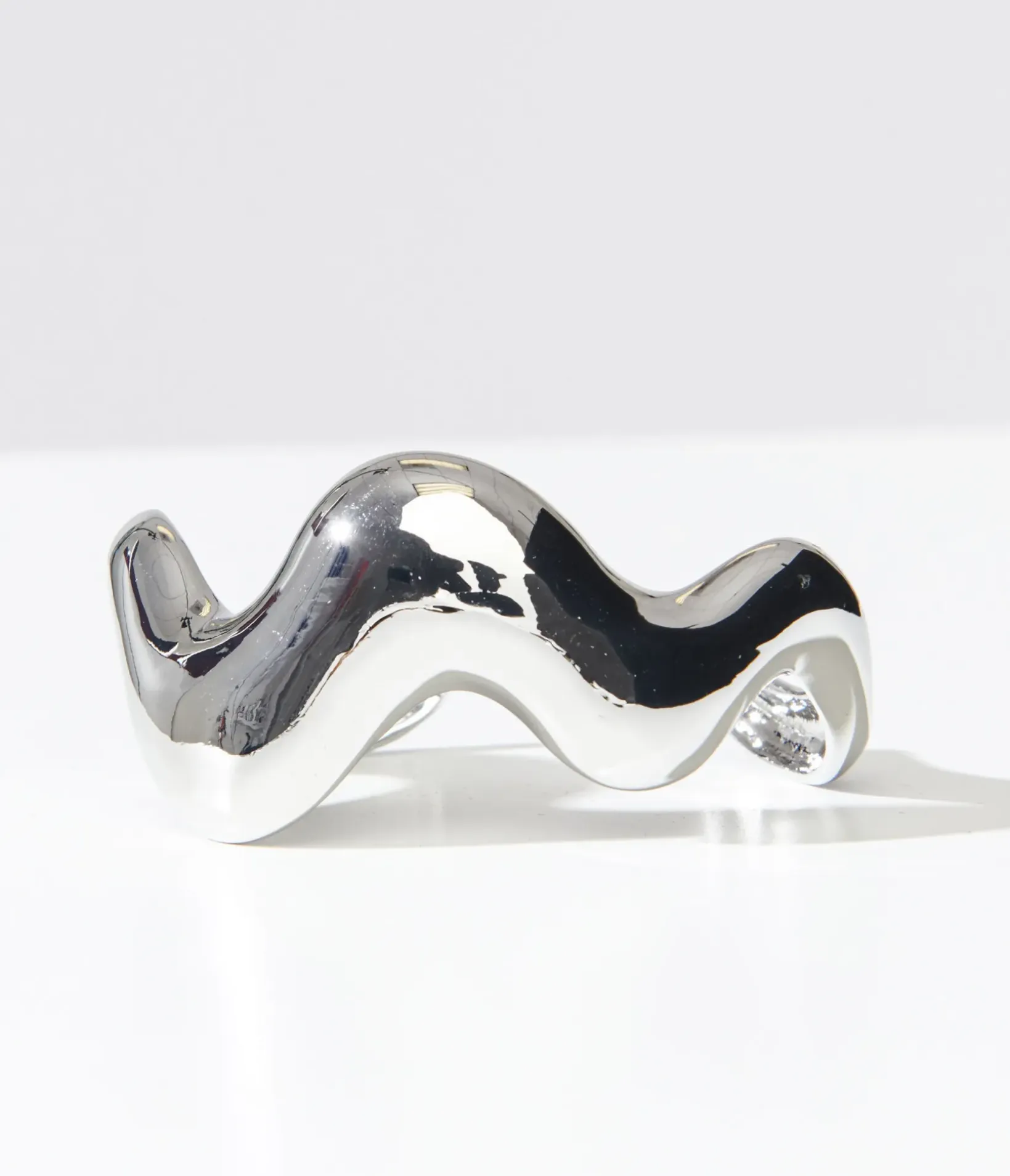 Unique Vintage Bracelets>1960s Silver Wavy Bracelet