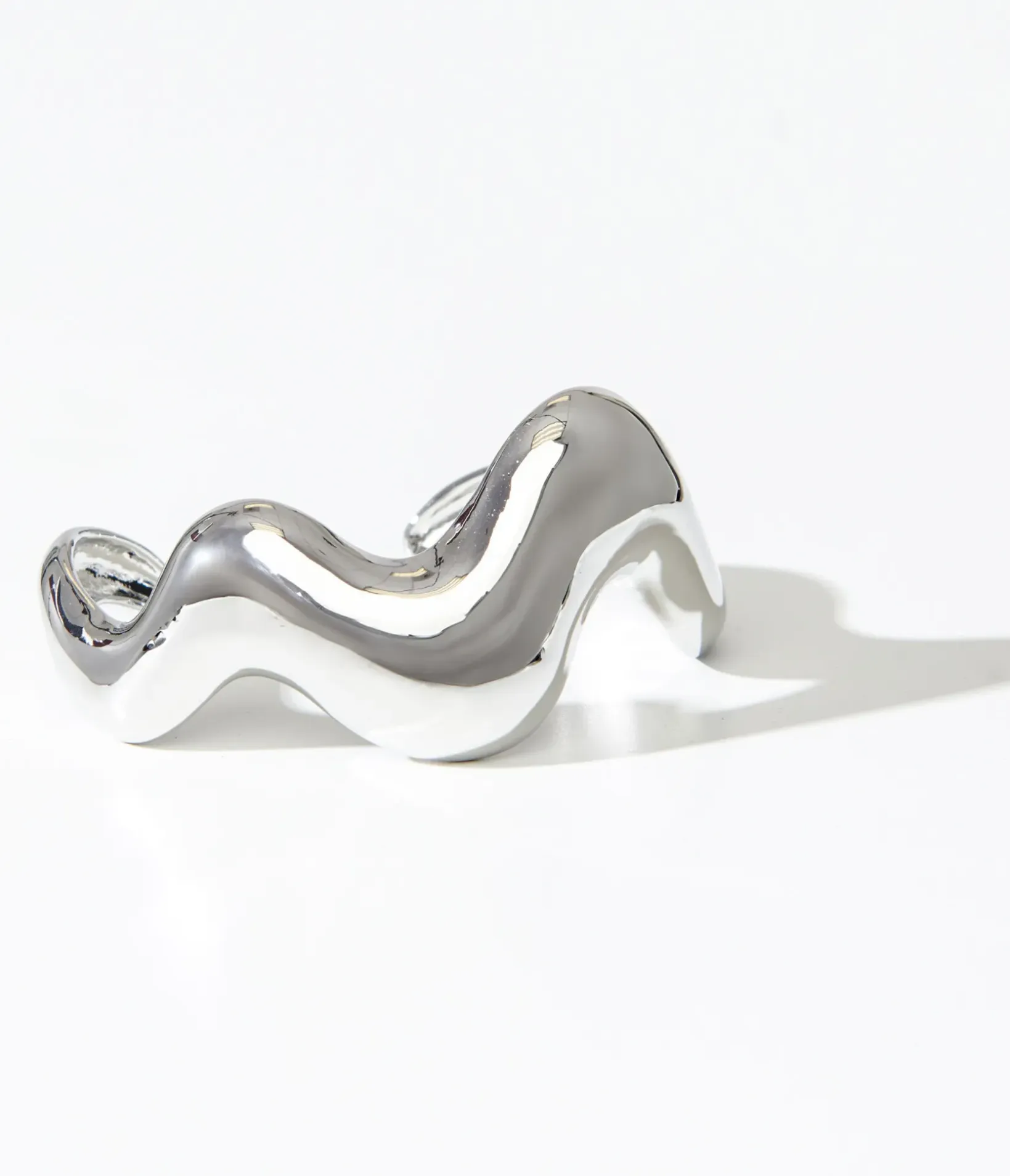 Unique Vintage Bracelets>1960s Silver Wavy Bracelet
