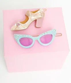 Unique Vintage Hair Clips>1950s Sunglasses & Heel Hair Pin Set