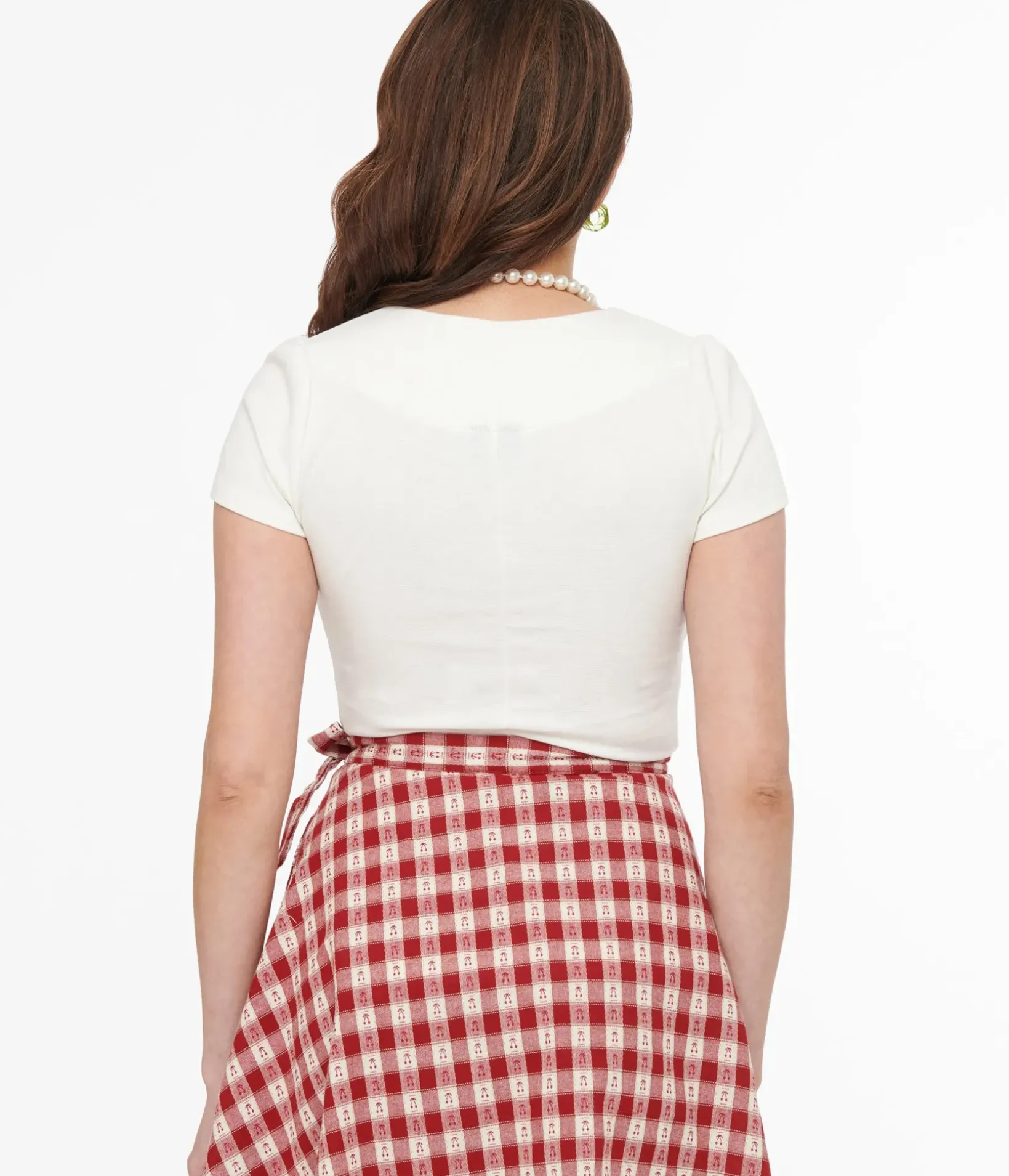 Unique Vintage Blouses|Blouses>Steady 1950s White Short Sleeve Knit Sophia Top