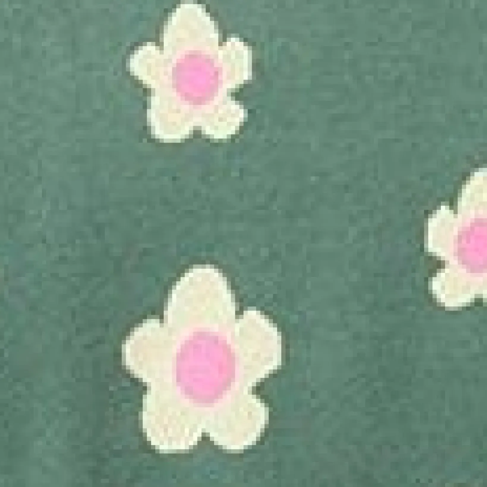 Unique Vintage Sweaters & Cardigans>Teal Green & Mint Daisy Cardigan